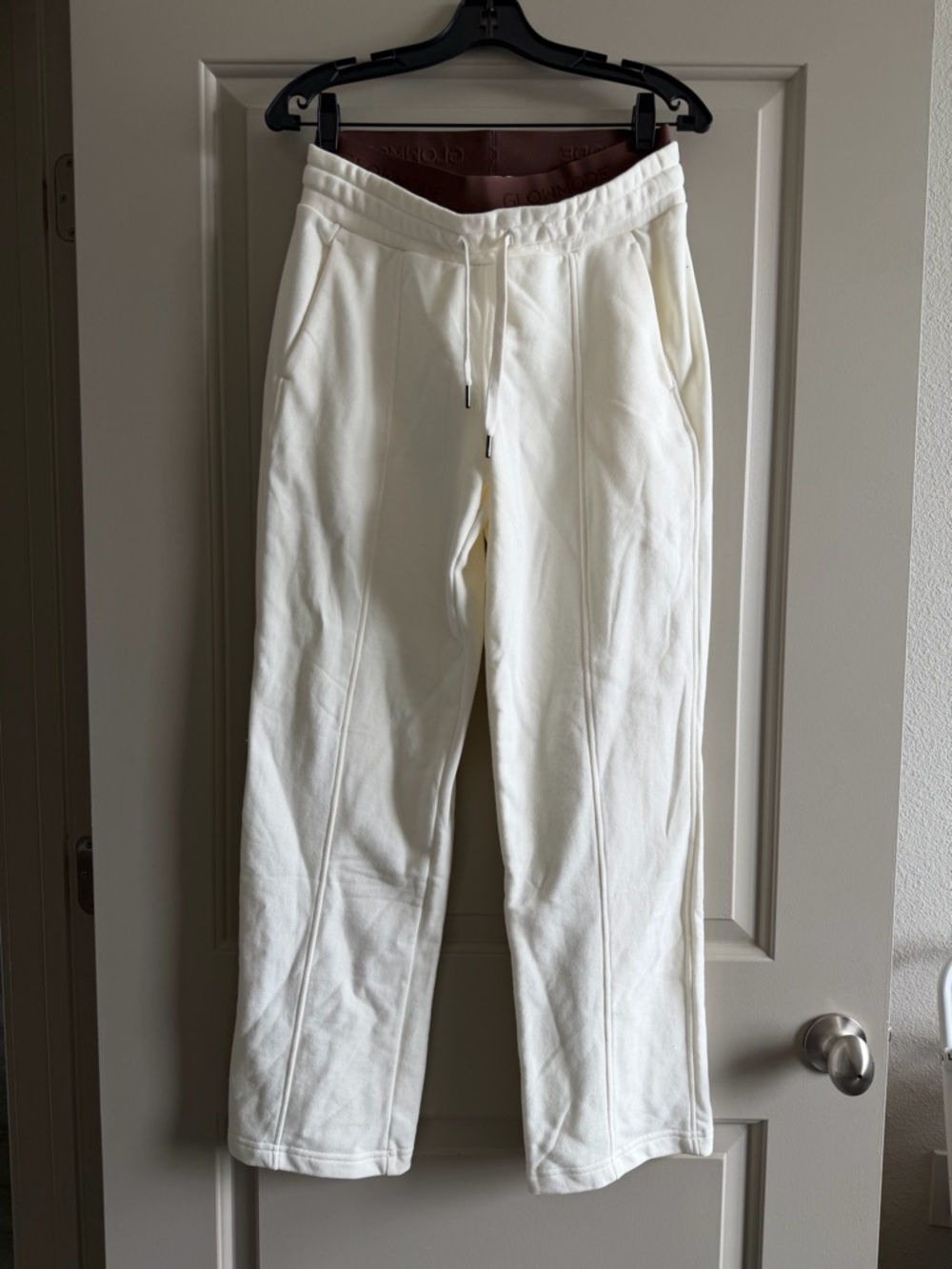 Women's Cream Drawstring Joggers — Relaxed Track Pants